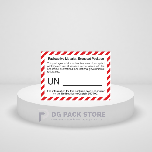 UN Radioactive Material Etiketi