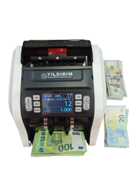 YILDIRIM Pro Mix Para Sayma Makinesi / Dolar Karışık Sayma ve Sahte Para Tespit Etme (USD-EURO-TL)
