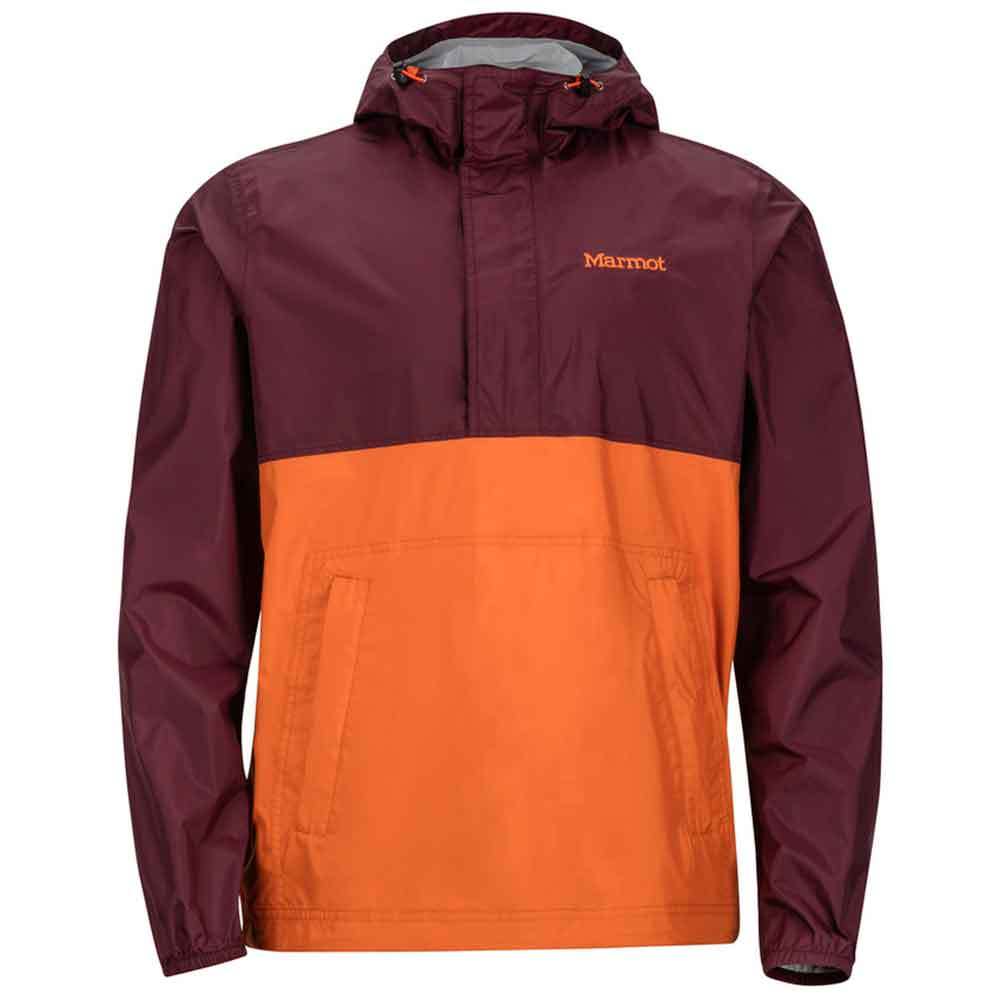 Marmot PreCip Anorak Su Geçirmez  Erkek Ceket XL - Bordo-Turuncu