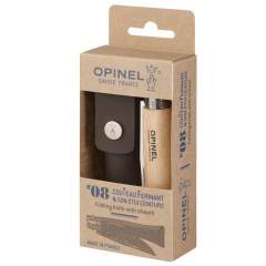 Opinel 8 No Deri Kılıflı Paslanmaz Çelik Çakı