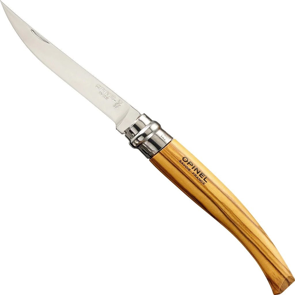 Opinel No.10 İnce Paslanmaz Çelik Katlanır Fileto Bıçağı