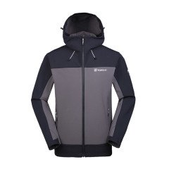 Toread Trail Softshell Kapşonlu Erkek Ceket Siyah/Gri - L