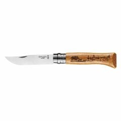 Opinel No 8 Animalia Meşe Oyma Saplı Çakı