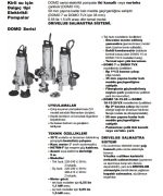 DOMO S7VX/B  Partiküllü Sıvılar İçin Paslanmaz Çelik Dalgıç Pompa