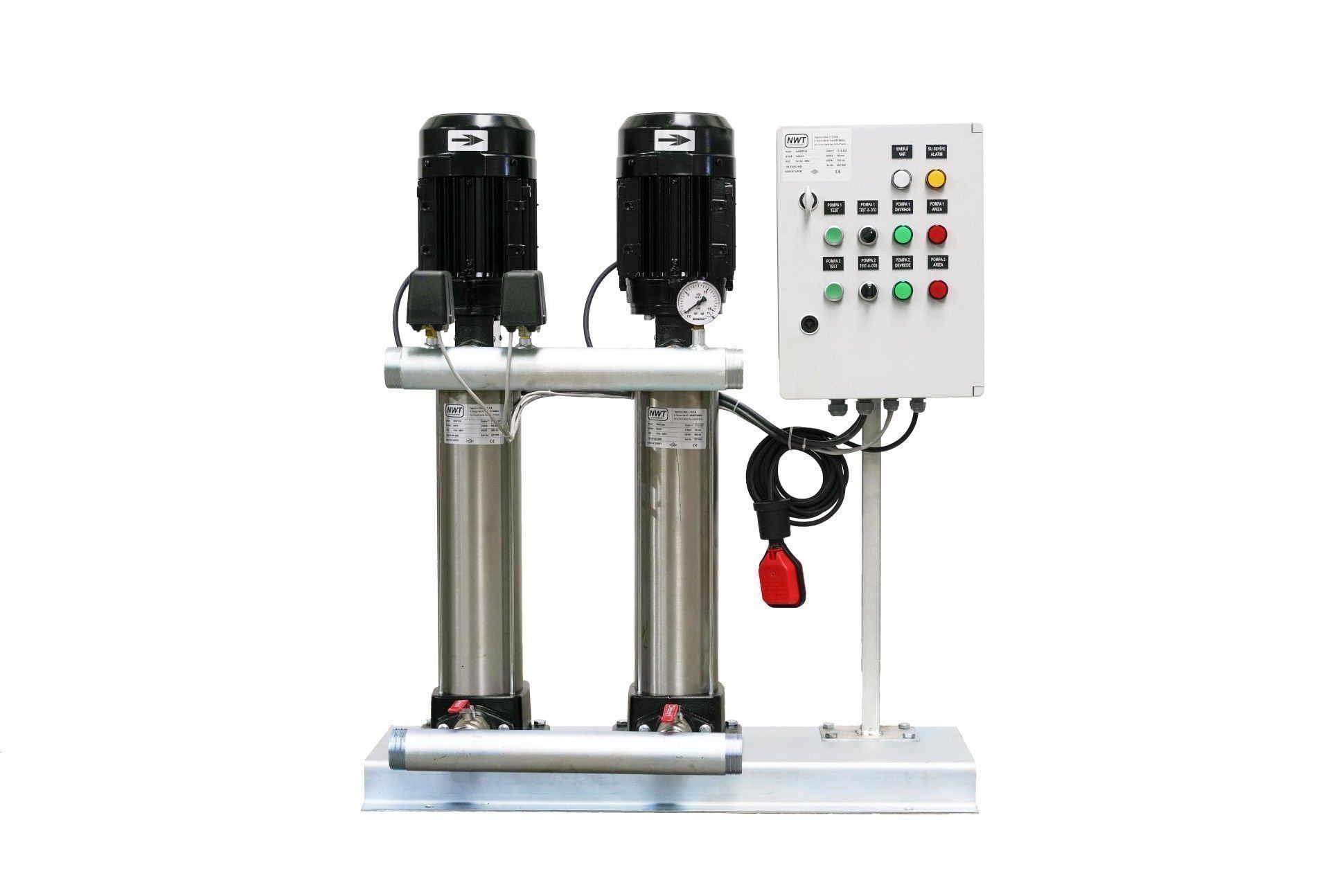 ÜÇ POMPALIDİK MİLLİ ÇOK KADEMELİ FREKANS İNVERTÖRLÜ HİDROFORLAR -3MULTI-F 9NVP12