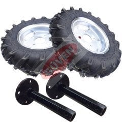Çapa Makinesi 400 x 8 Aks Tekerlek Takımı 27mm