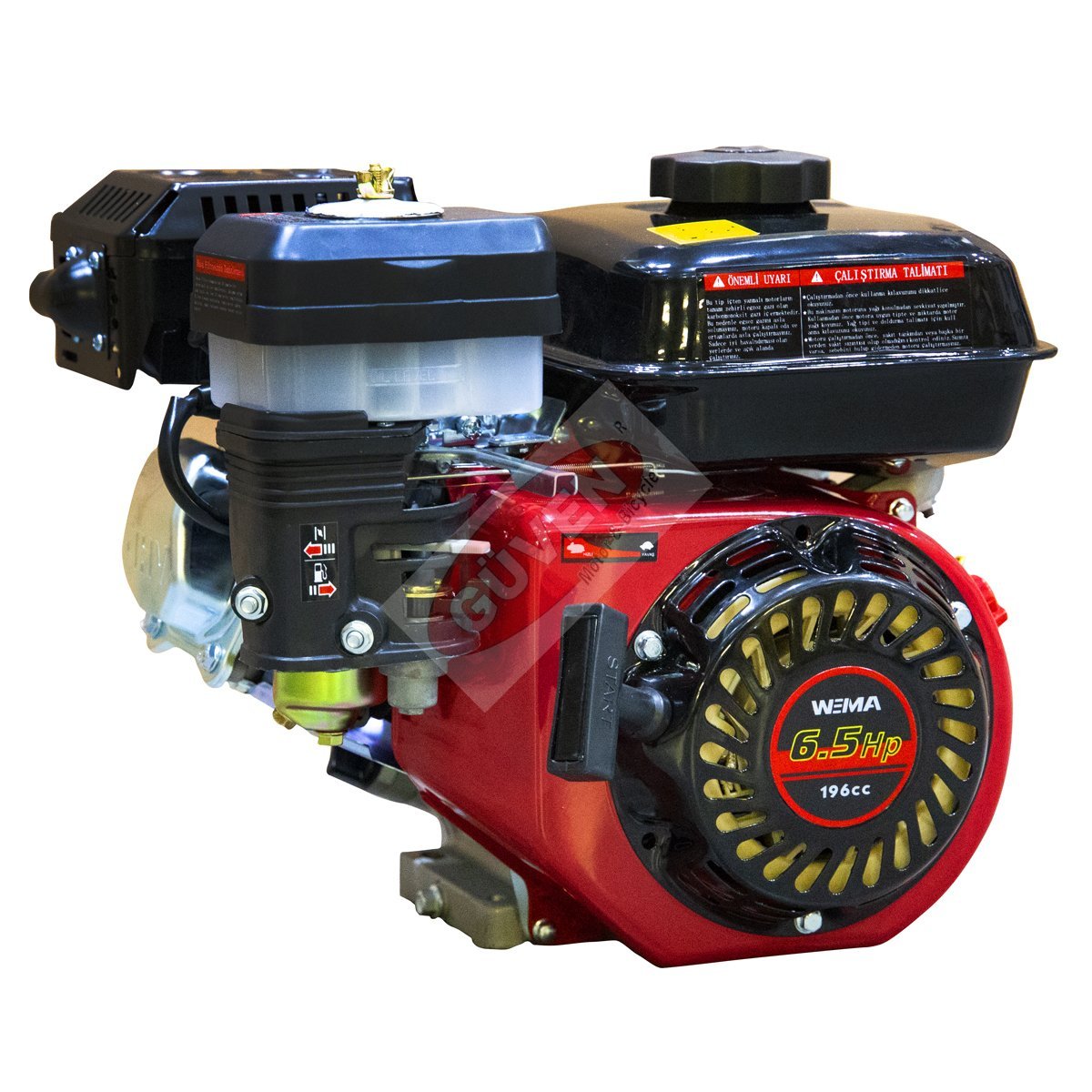 WEIMA-WM168FB-Q 6.5 HP BENZİNLİ MOTOR,ÇAPA TİPİ (KAMALI MODEL)