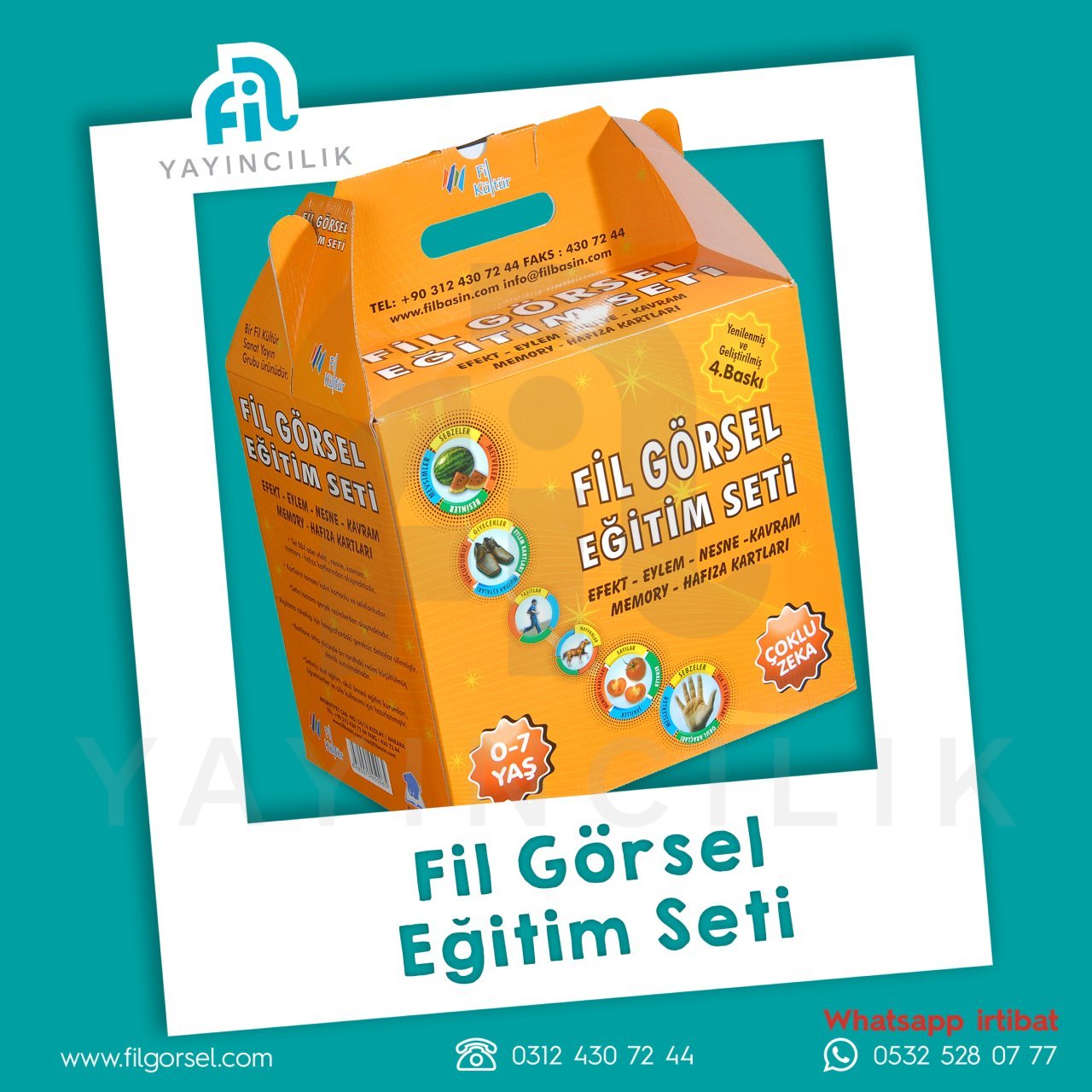 FİL GÖRSEL EĞİTİM SETİ 888 KART 2025 BSM  (15.BASIM) YENİ BASIM-DAHA KALIN KARTLAR