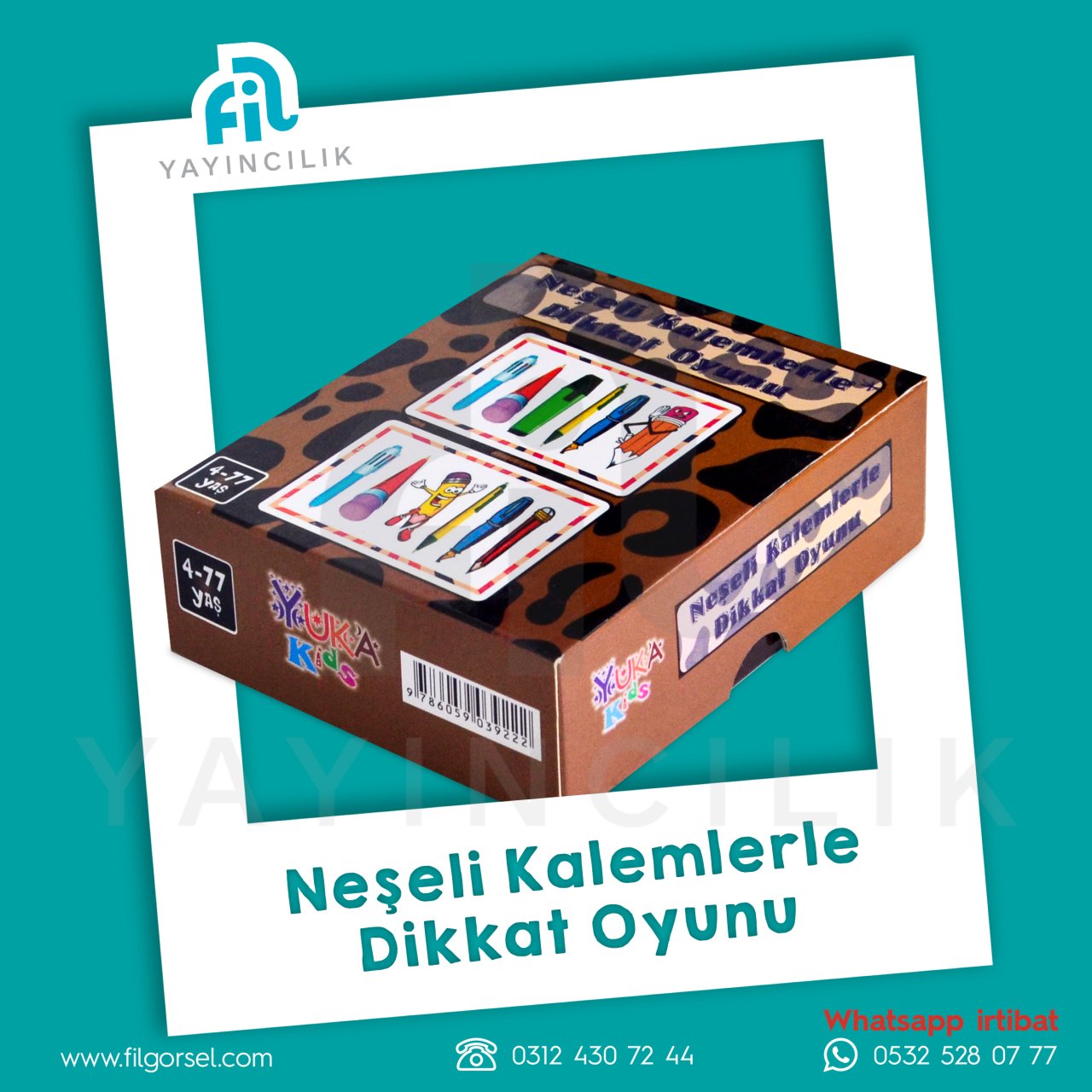 NEŞELİ KALEMLERLE DİKKAT OYUNU