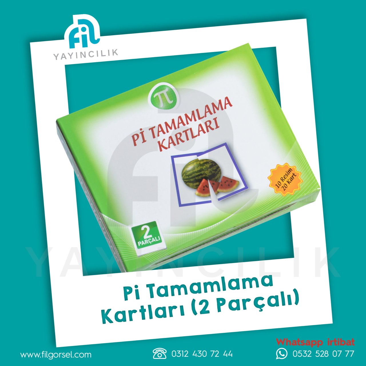 Pİ TAMAMLAMA KARTLARI  (2 PARÇALI)