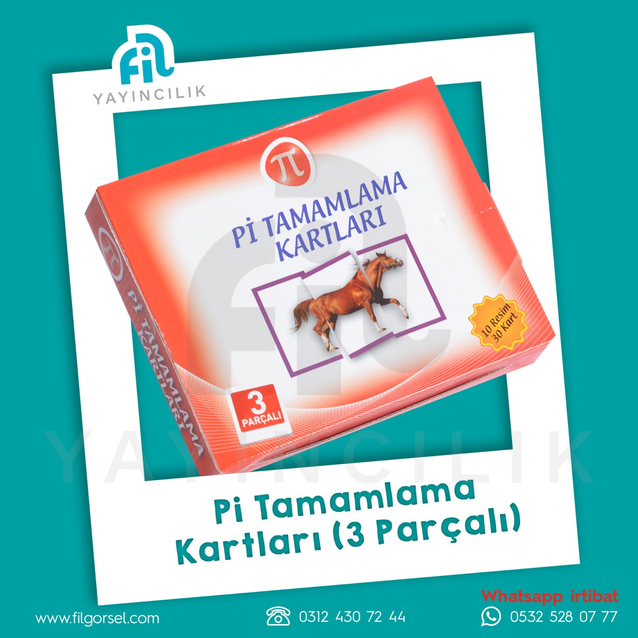 Pİ TAMAMLAMA KARTLARI (3 PARÇALI)