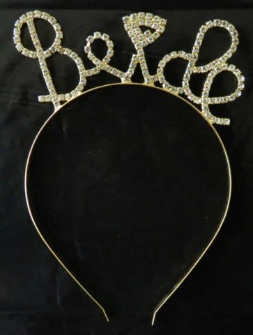 TAÇ METAL TAŞLI BRIDE PIRLANTALI ALTIN PK:1 KL:250