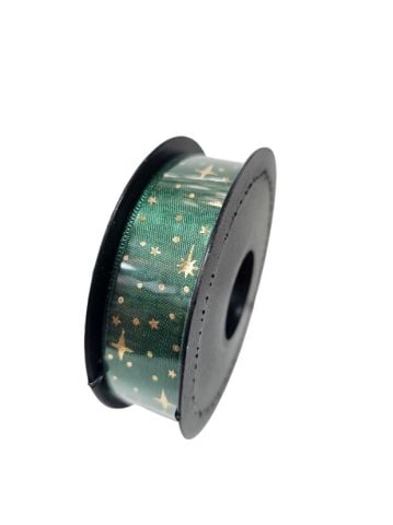 2 Cm (20 Mt.) Yıldızlı Saten Kurdele