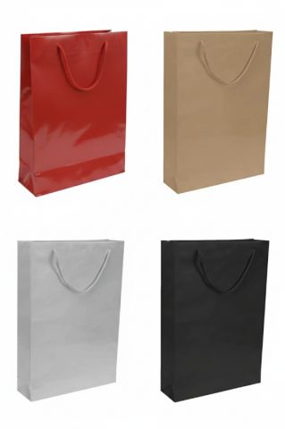 10 Lu Karton Poşet Büyük İpli Çanta 26x40 Cm