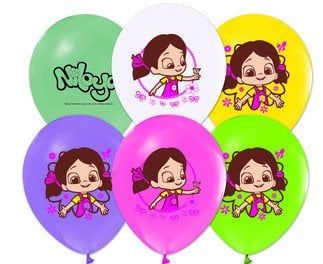 100 lu NİLOYA BASKILI PASTEL BALON 4+1