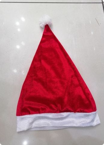 Kadife noel baba şapkası