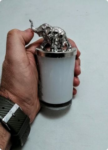 12 li Metal Fil Tepelikli Orta Boy Bardak Mum
