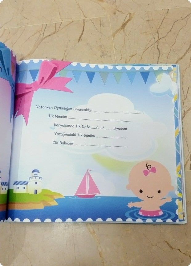 Bebek Günlüğü (Güncesi) Hatıra Defteri