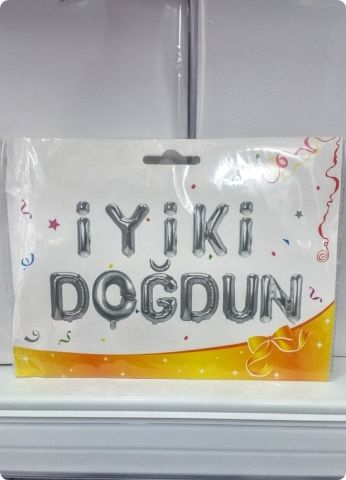 35 Cm ''İyiki Doğdun'' Yazılı Folyo Balon Set