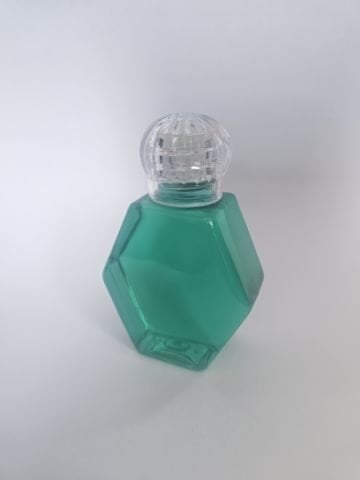 Pvc Altıgen 50 cc Kristal kapaklı Şişe