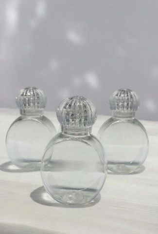 Pvc Oval 50 cc Kristal kapaklı Şişe