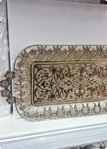Dikdörtgen Metal Boş Yüzük,Söz,Nişan,Nikah Tepsisi