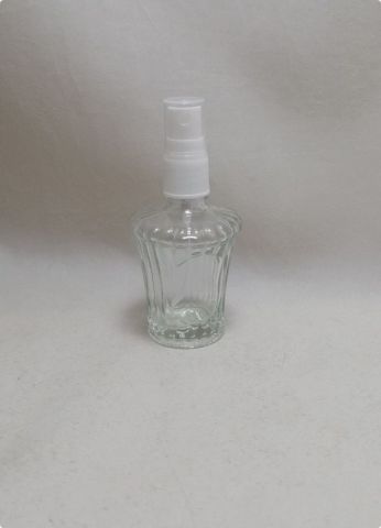 50 cc Mini Speyli Çizgili Cam Kolonya Şişesi
