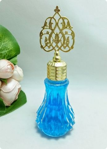 12 Li Metal Güneş Tepelikli Cam Kolonya Şişesi