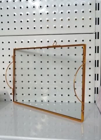 Çift Katlı Metal Kenar Tepsi