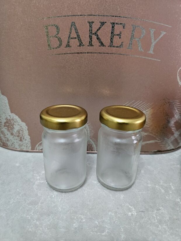 Gold Kapaklı Cam kavanoz (67 cc)