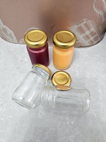 Gold Kapaklı Cam kavanoz (67 cc)