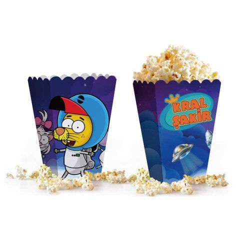 10 Lu Kral Şakir Uzayda Popcorn Mısır Kutusu