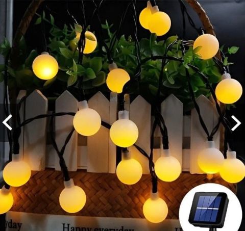 Solar 5 mt 28 Led Top Gün Işığı Siyah Kablolu