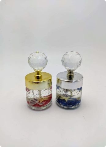 40 cc Kumlu Deniz Kabuklu Jel Mum (Kristal tepeli 40 cc Kavanoz)
