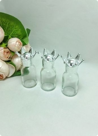 20 li 25 cc Taç Kapaklı Küçük Cam Şişe