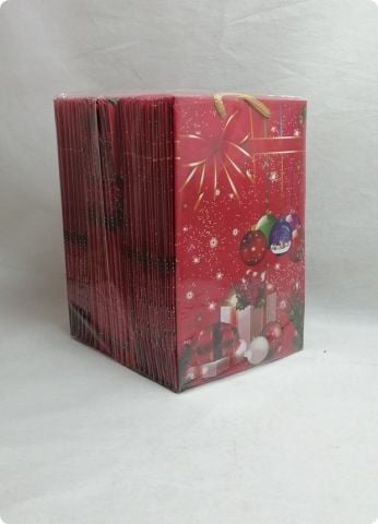 25 Li Yılbaşı Hediyelik Karton Çanta 11x17 Cm Poşet