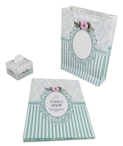 YASİN KİTAP 64 SAYFA 12X16 CM MİNT SU YEŞİLi