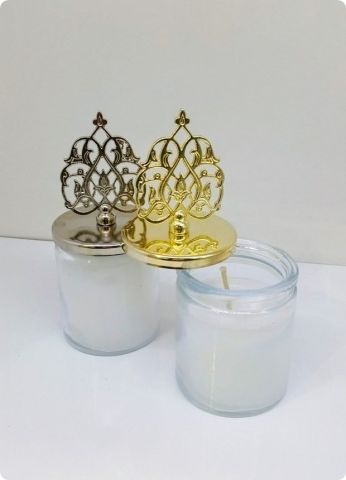1 Pk B.Kavanoz Mum (Metal Güneş Tepelikli)