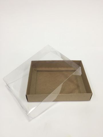 15x11x3 Altı Kraft Karton Üstü Asetat Kutu