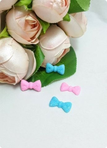 100 lü 2 Cm Pvc Papyon,Fiyonk Süsleme Objesi