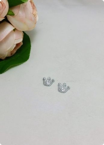 100 Lü 1 Cm Gümüş Pvc Taç Süsleme Objesi