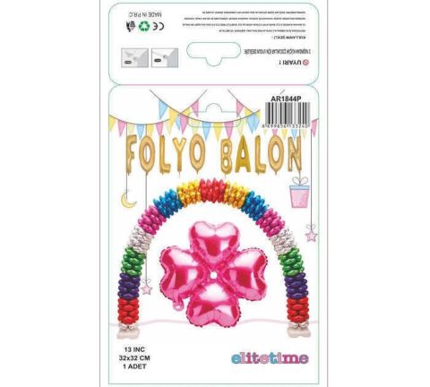 FOLYO BALON KALP ÇİÇEK PEMBE 13 INC PK:1 KL:400