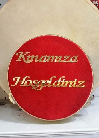 Kadife kaplı Kınamıza hoşgeldiniz tef