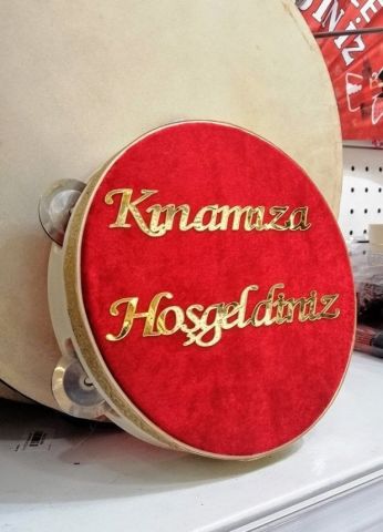 Kadife kaplı Kınamıza hoşgeldiniz tef