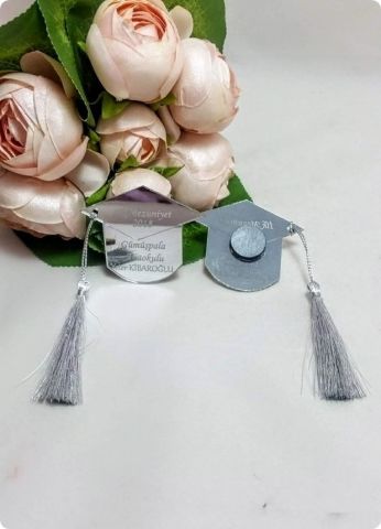 Süslü magnet mezuniyet kepi şekeri