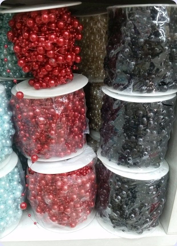 30 Mt. Saçaklı Boncuk süs