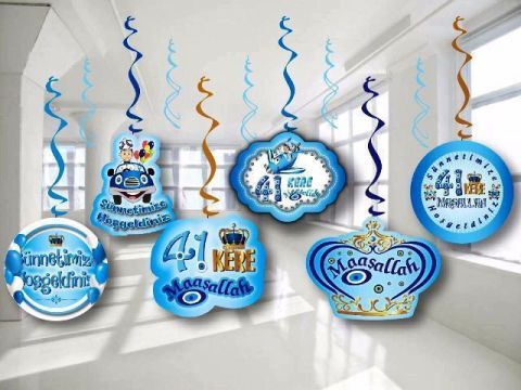 41 kere maşallah sarkıt tavan süsü 5 li