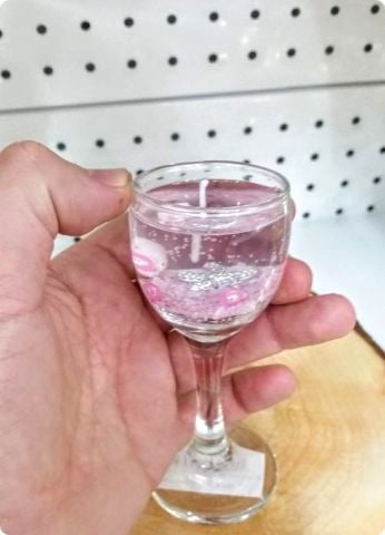 11 cm cam kadehte jel mum (6 adet)