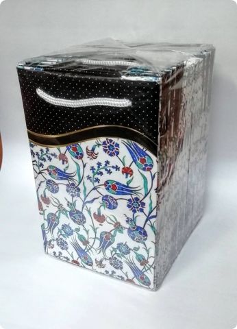 25 Li 11x17 Cm Lale Karton Çanta Poşet
