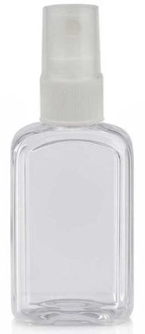 50 CC PLASTİK MİKA SPREYLİ DİKDÖRTGEN ŞİŞE